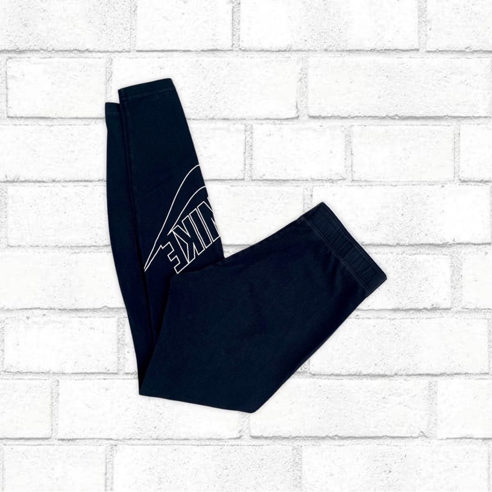 Nike Black Cotton Athletic Full Length Leggings